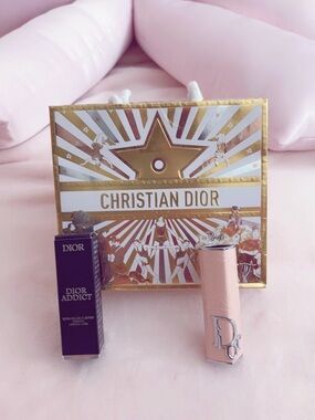 Dior Pink Addict Lipstick case pink cannage